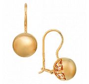 серьги шары