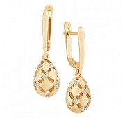 Серьги с фианитами