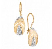 Серьги с фианитами