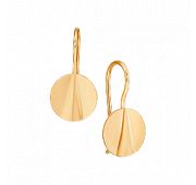 18281 Серьги без вставок (Au 585)