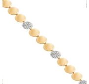 Браслет из золота с фианитами