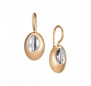 19871 Серьги из золота с фианитами (Au 585)