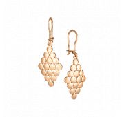 19702 Серьги без вставок (Au 585)