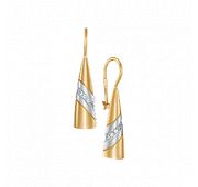 19815 Серьги с фианитами (Au 585)