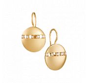 19828 Серьги без вставок (Au 585)