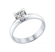 89010058 Кольцо помолвочное (Серебро)