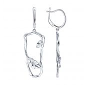 94024426 Серьги из серебра (Серебро)