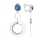 94024168 Серьги из серебра (Серебро)