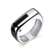 01-2509/00ЧБ-00 Кольцо из серебра бренд Алькор (Серебро 925)