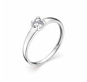 01-0879/00КЦ-00 Кольцо помолвочное бренд Алькор (Серебро 925)