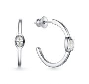 02-2473/00СВ-00 Серьги пуссеты бренд Алькор (Серебро 925)