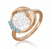 01-5463-00-201-1111-75 Кольцо из золота с топазом бренд Platina (Au 585)