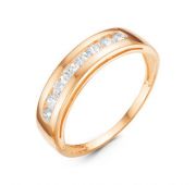 114884 Кольцо с фианитами бренд Delta (Au 585)