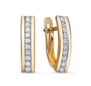 1200902 Серьги дорожка бренд Delta (Au 585)