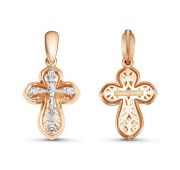 080607 Подвеска крест бренд Delta (Au 585)