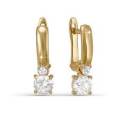 122393 Серьги золотые бренд Delta (Au 585)