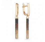 24286-118 Серьги с бриллиантами бренд Алькор (Au 585)