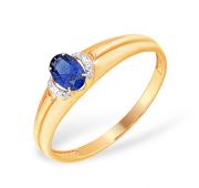 к13813531 Кольцо золотое с сапфиром (Au 585)