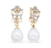 серьги с жемчугом бренд De Fleur