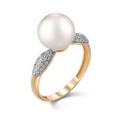 31074А1 Кольцо с жемчугом бренд De Fleur (Au 585)