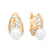 серьги с жемчугом бренд De Fleur