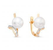 серьги с жемчугом бренд De Fleur