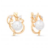 серьги с жемчугом бренд De Fleur