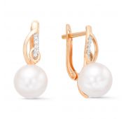 серьги с жемчугом бренд De Fleur