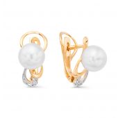 серьги с жемчугом бренд De Fleur