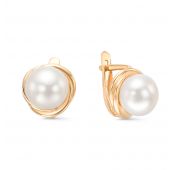 серьги с жемчугом бренд De Fleur