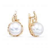 серьги с жемчугом бренд De Fleur