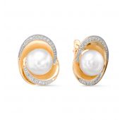 серьги с жемчугом бренд De Fleur