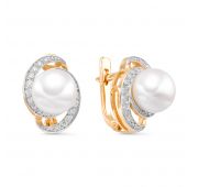 серьги с жемчугом бренд De Fleur