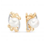 серьги с жемчугом бренд De Fleur