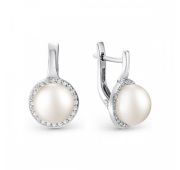 Серьги с жемчугом бренд De Fleur