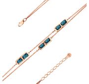 08-1-145-1100-010 Браслет с лондон топазом (Au 585)