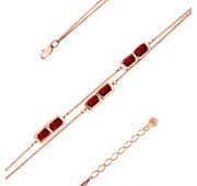 08-1-145-0300-010 Браслет с гранатом (Au 585)