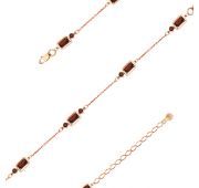 08-1-146-0300-010 Браслет с гранатом (Au 585)