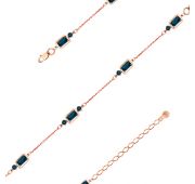 08-1-146-1100-010 Браслет с лондон топазом (Au 585)