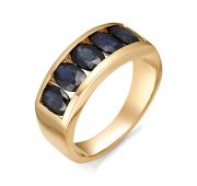 Кольцо золотое с сапфиром