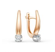 С1395-120-2,45 Серьги с бриллиантами (Au 585)