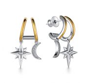 02-2596/00СВ-18 пуссеты из серебра бренд Алькор (Серебро 925)