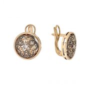 АС1.4.14В серьга с бриллиантами (Au 585)