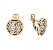 АС1.4.14БВ Серьги с бриллиантами (Au 585)