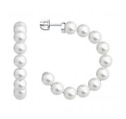 94024789 Серьги пуссеты с жемчугом (Серебро 925)