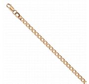 НБ12-076d0.60 Браслет золотой двойной ромб (Au 585)