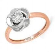 кольцо помолвочное с бриллиантом бренд Kabarovsky