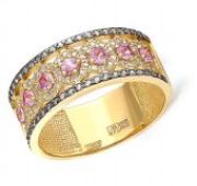 кольцо золотое с сапфиром бренд Kabarovsky