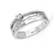 кольцо с бриллиантами из белого золота бренд Kabarovsky