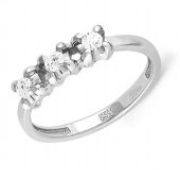 кольцо с бриллиантами из белого золота бренд Kabarovsky